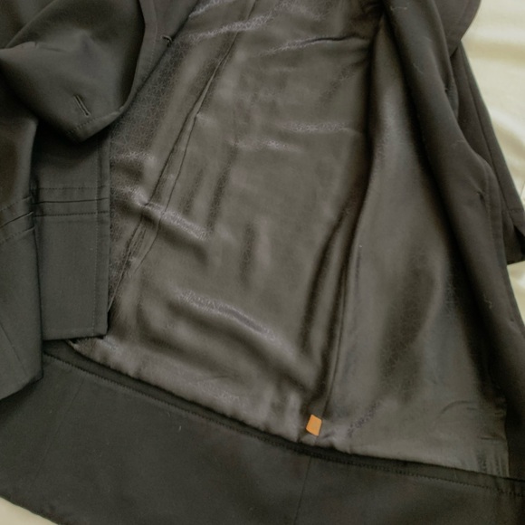 Classic Audrey, Elegant Black Virgin Wool Holiday, Dress Coat. Fits like 4/6 - Picture 7 of 10